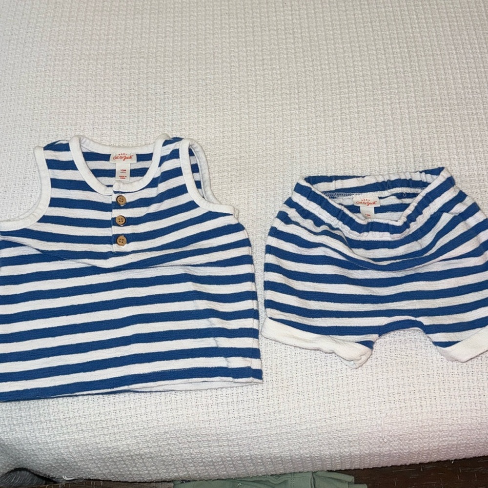 12M boys Cat & Jack terry set